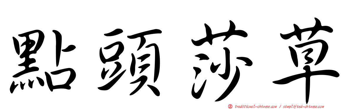 點頭莎草
