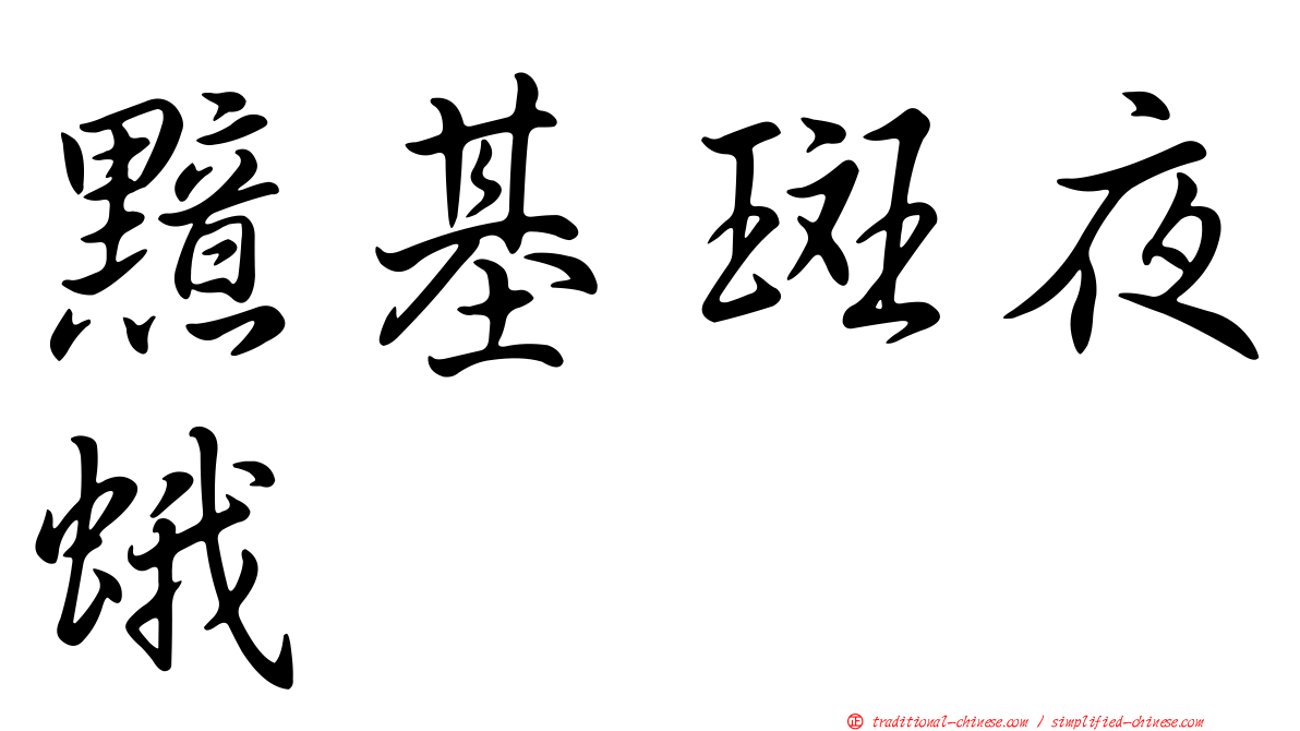 黯基斑夜蛾