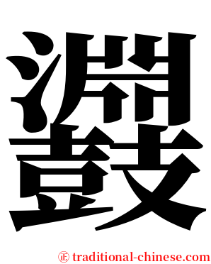 鼝 serif font