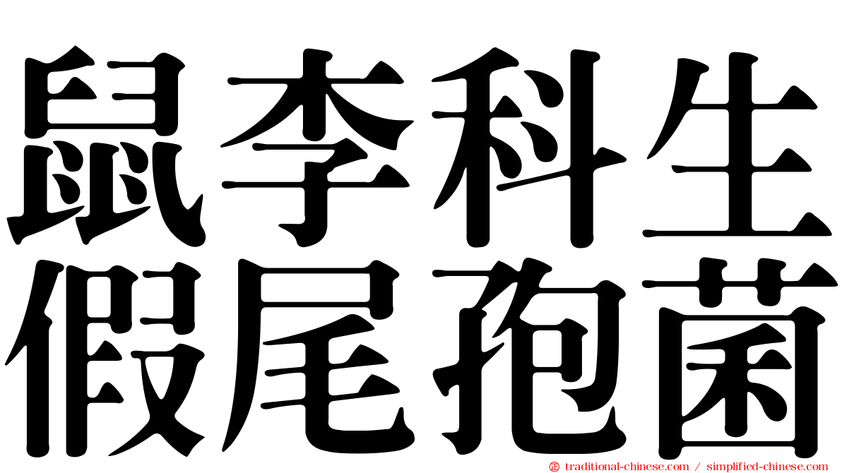 鼠李科生假尾孢菌