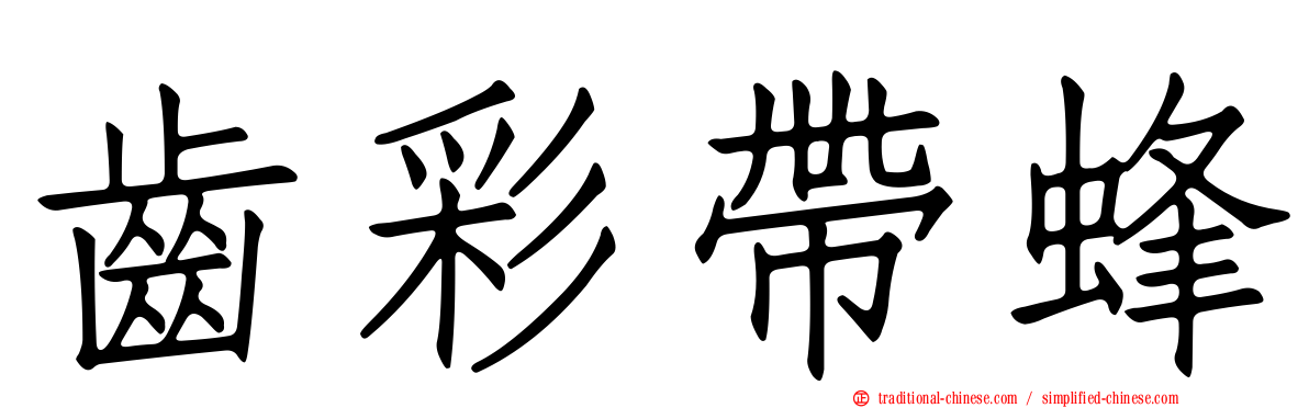 齒彩帶蜂