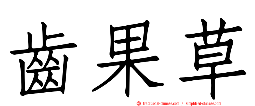 齒果草