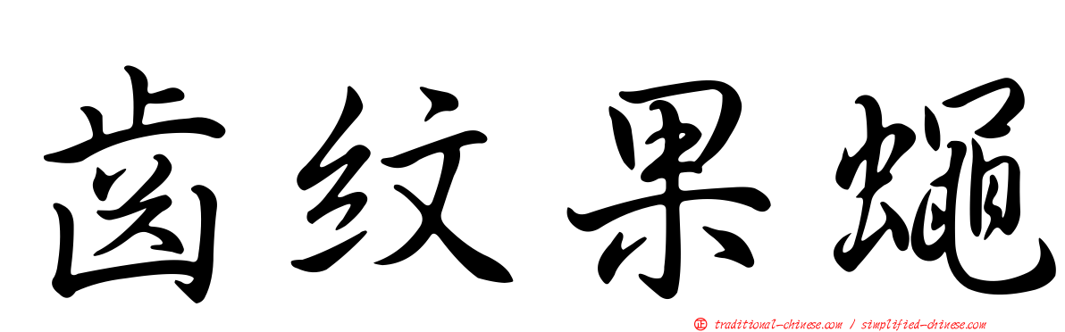 齒紋果蠅