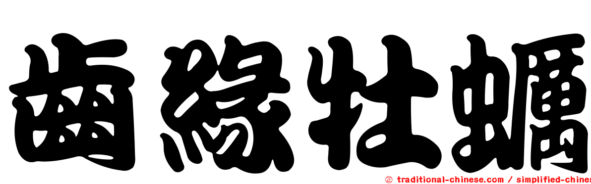 齒緣牡蠣