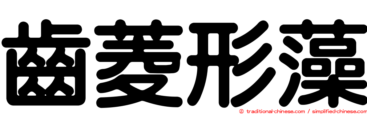 齒菱形藻