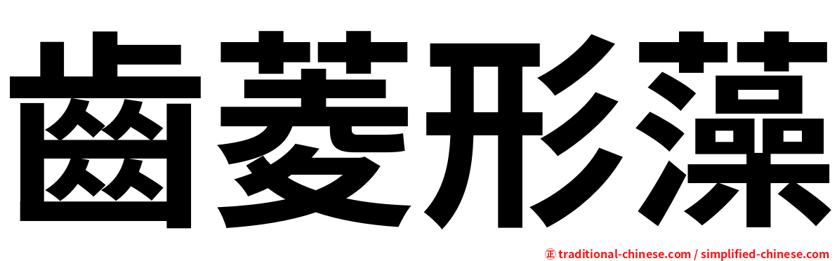 齒菱形藻