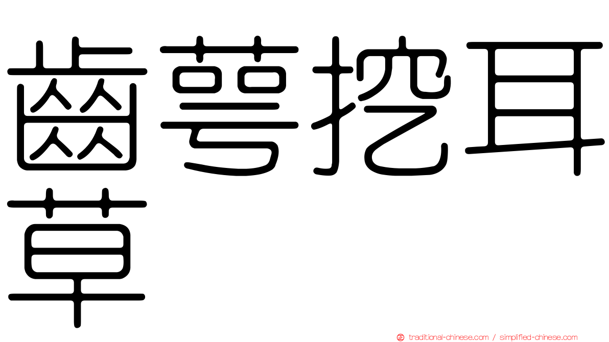 齒萼挖耳草