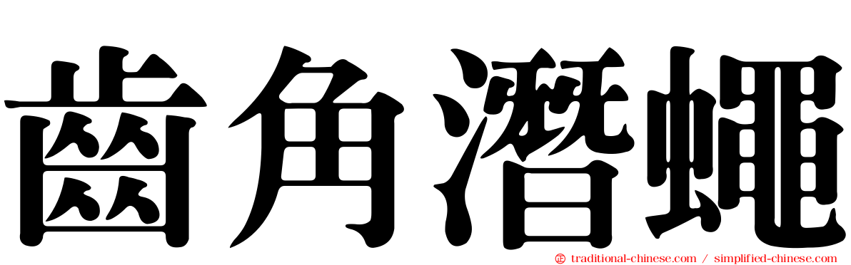 齒角潛蠅