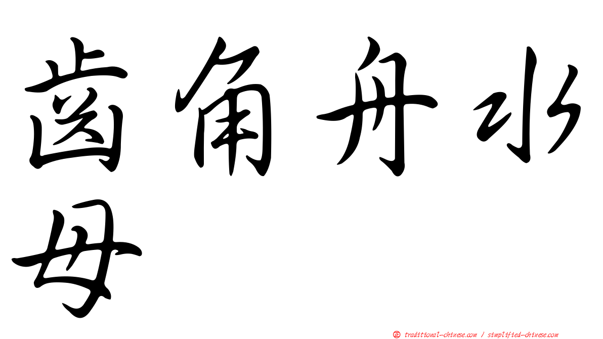 齒角舟水母