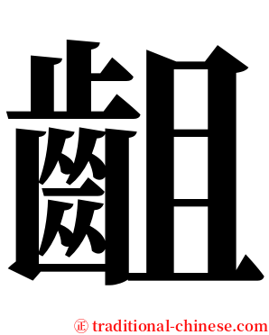 齟 serif font
