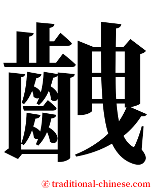齥 serif font