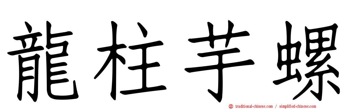 龍柱芋螺