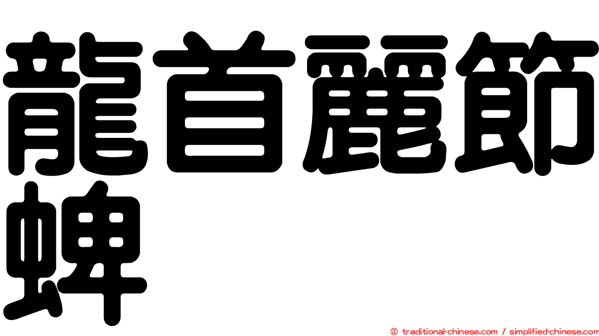 龍首麗節蜱