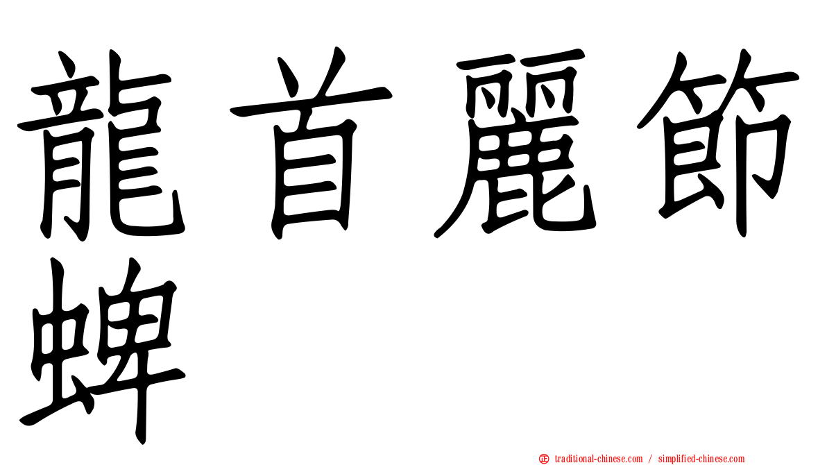 龍首麗節蜱