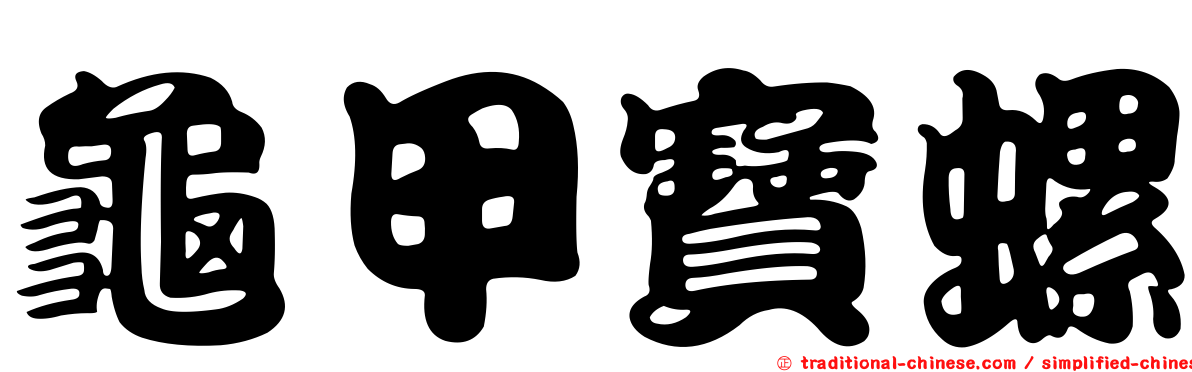 龜甲寶螺