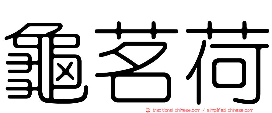 龜茗荷