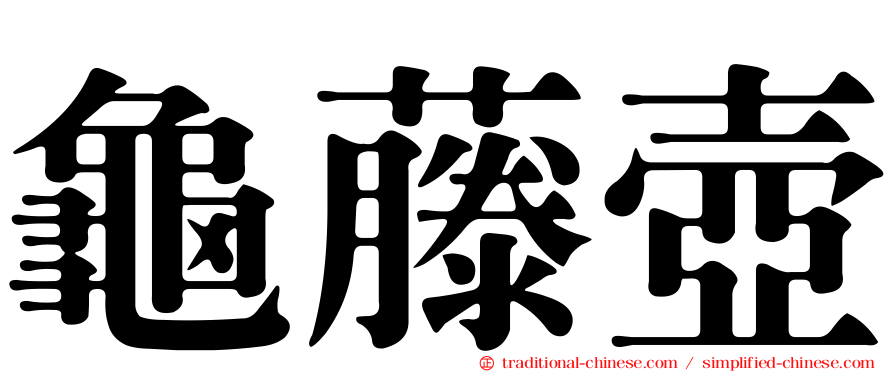 龜藤壺