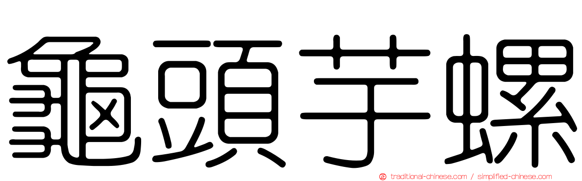 龜頭芋螺