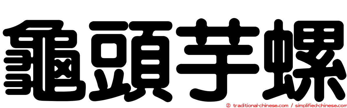 龜頭芋螺