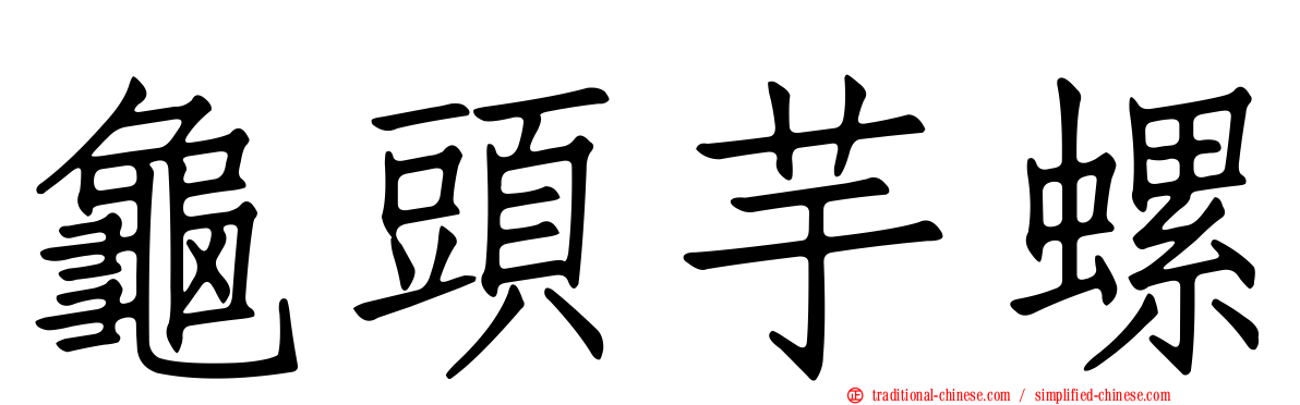 龜頭芋螺