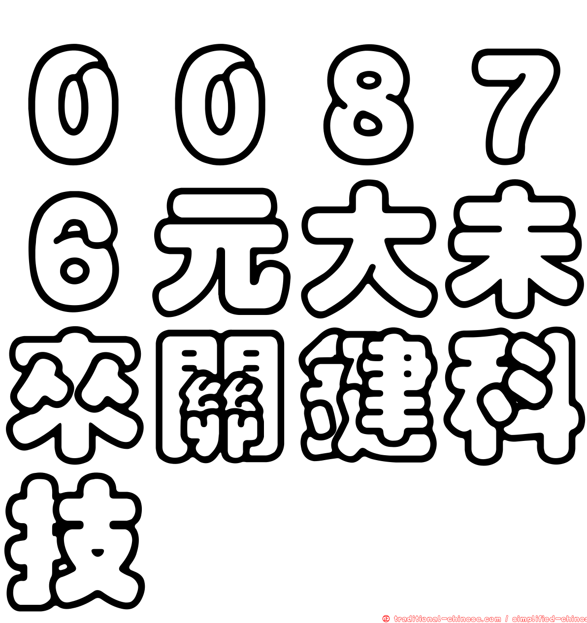 ００８７６元大未來關鍵科技