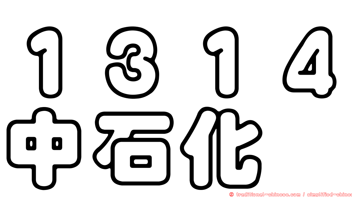 １３１４中石化