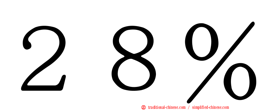 ２８％