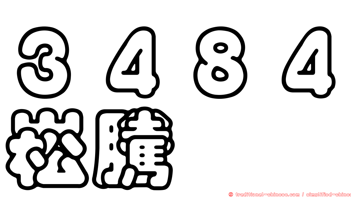 ３４８４崧騰