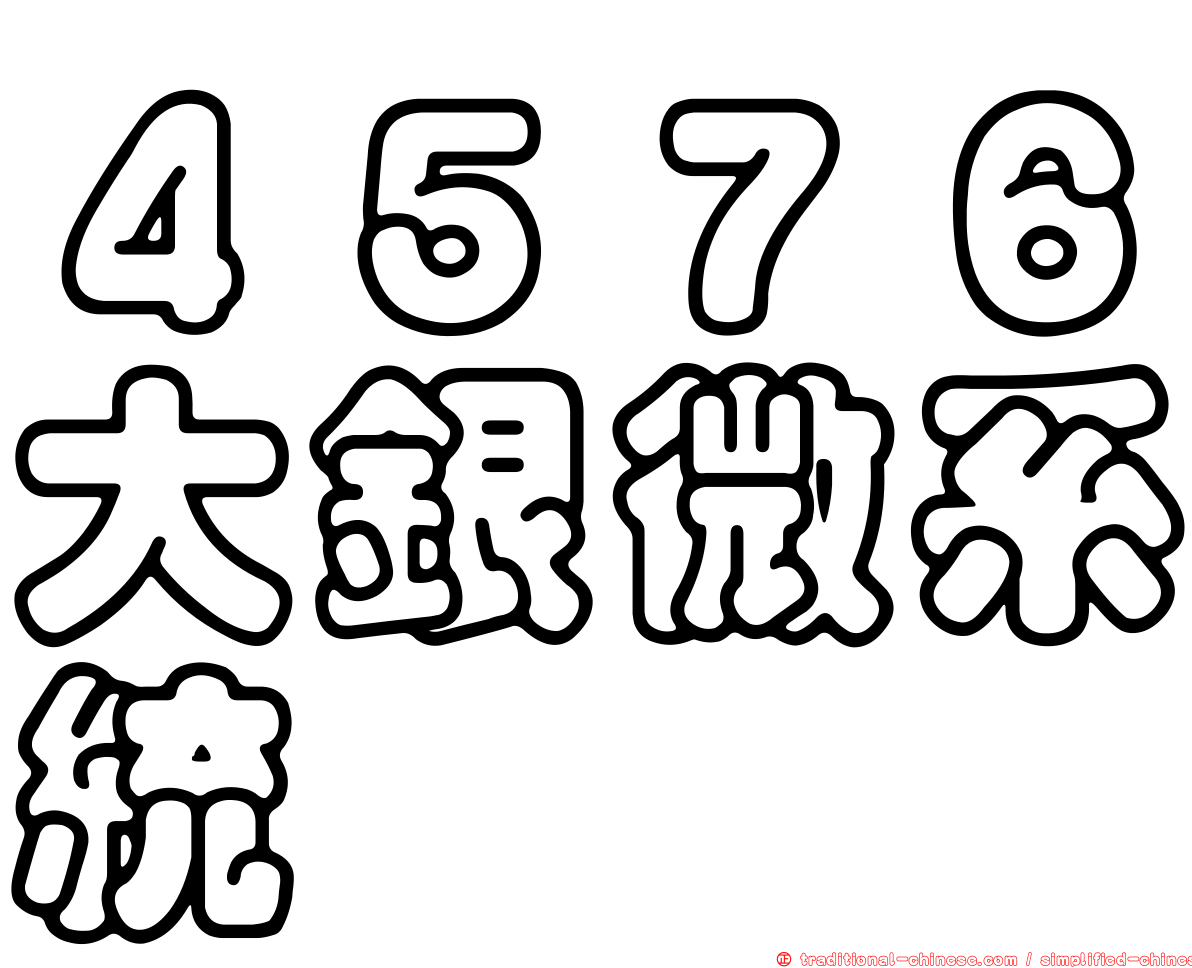 ４５７６大銀微系統