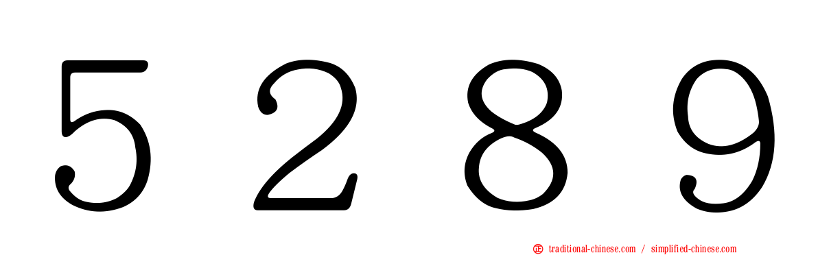 ５２８９