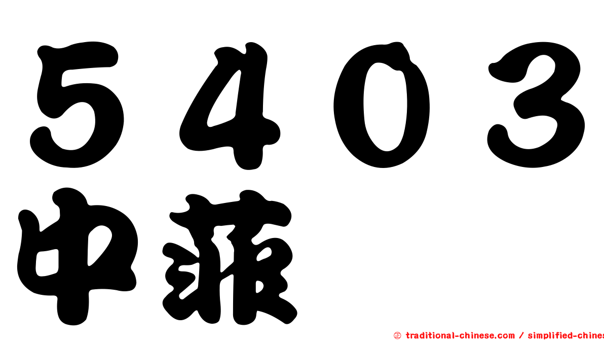 ５４０３中菲