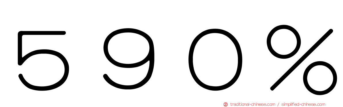 ５９０％