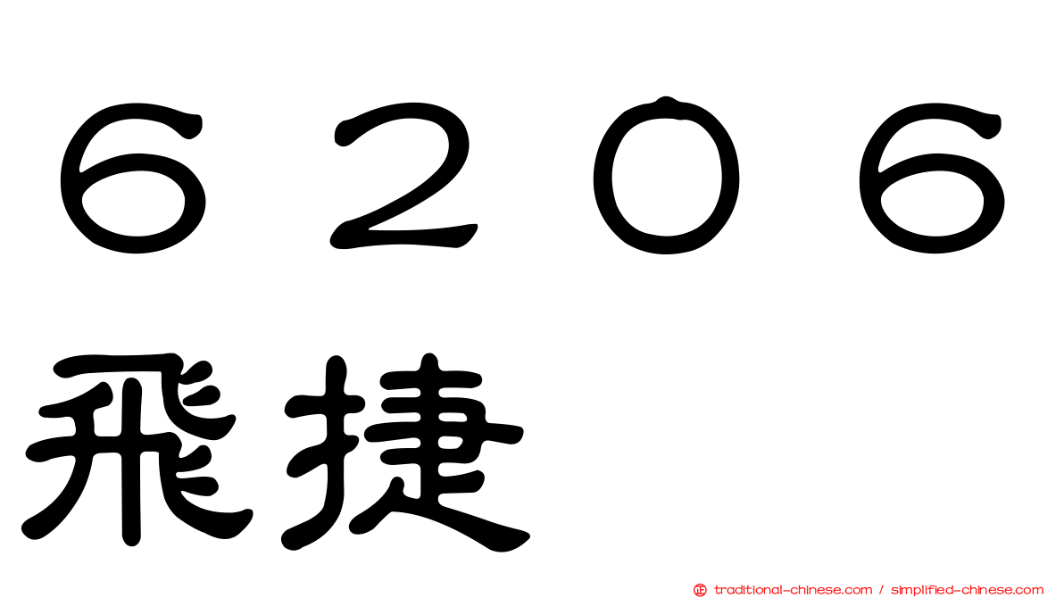 ６２０６飛捷