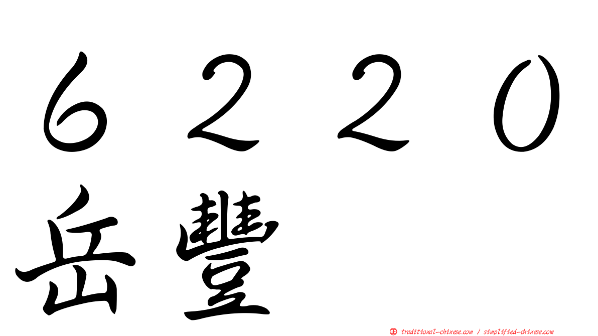 ６２２０岳豐