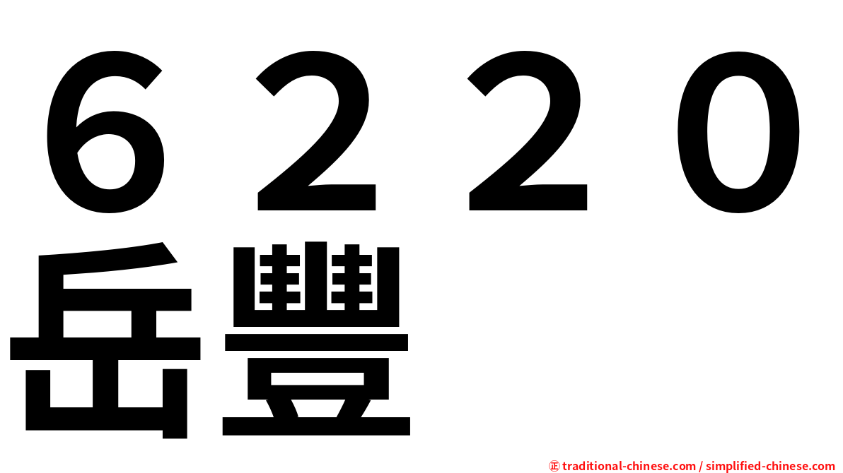 ６２２０岳豐