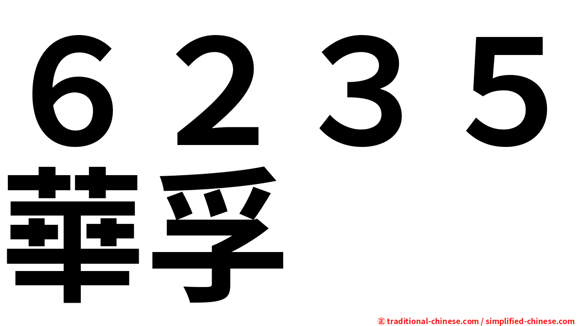 ６２３５華孚