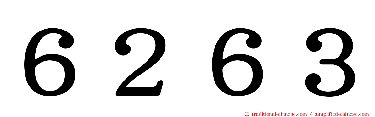 ６２６３