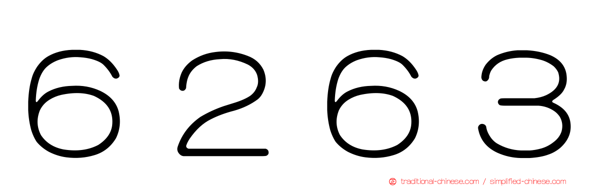 ６２６３
