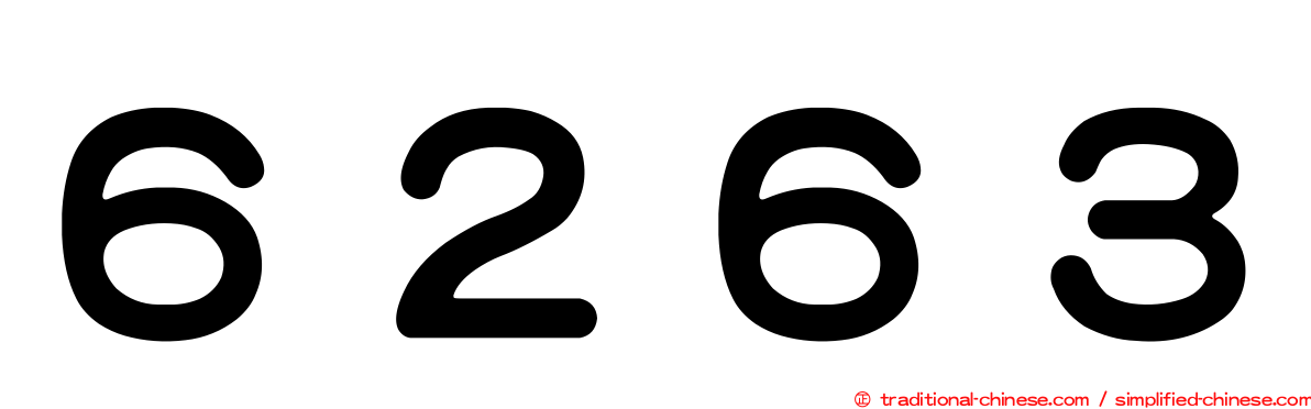 ６２６３