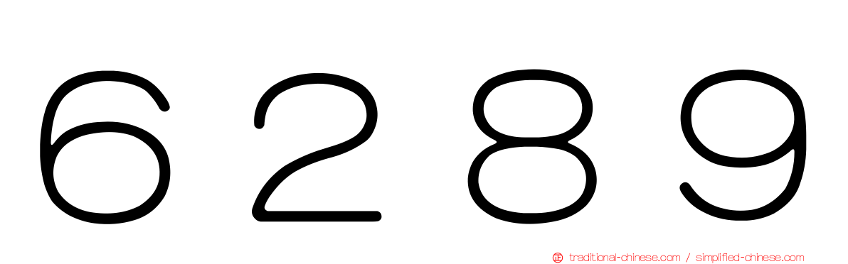 ６２８９