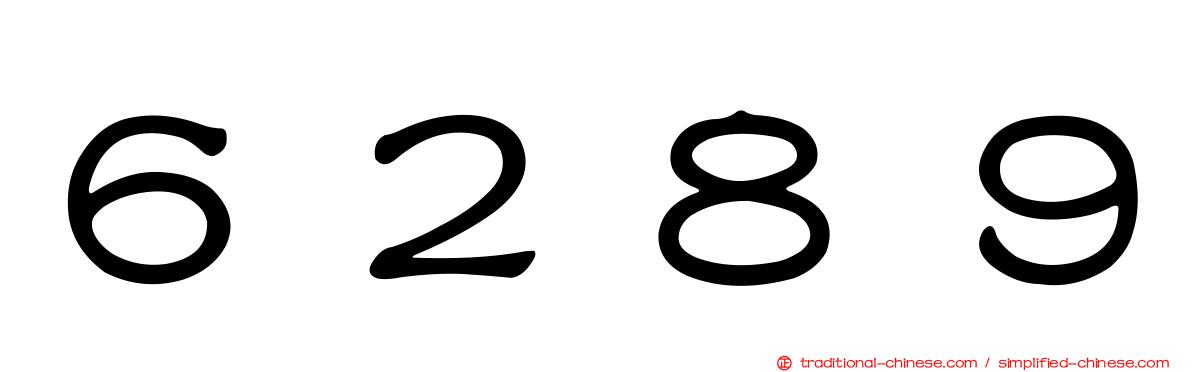 ６２８９