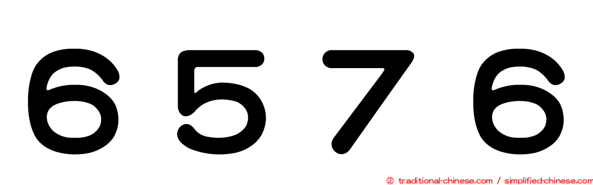６５７６