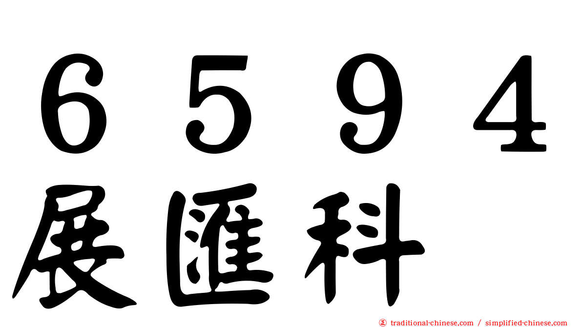 ６５９４展匯科
