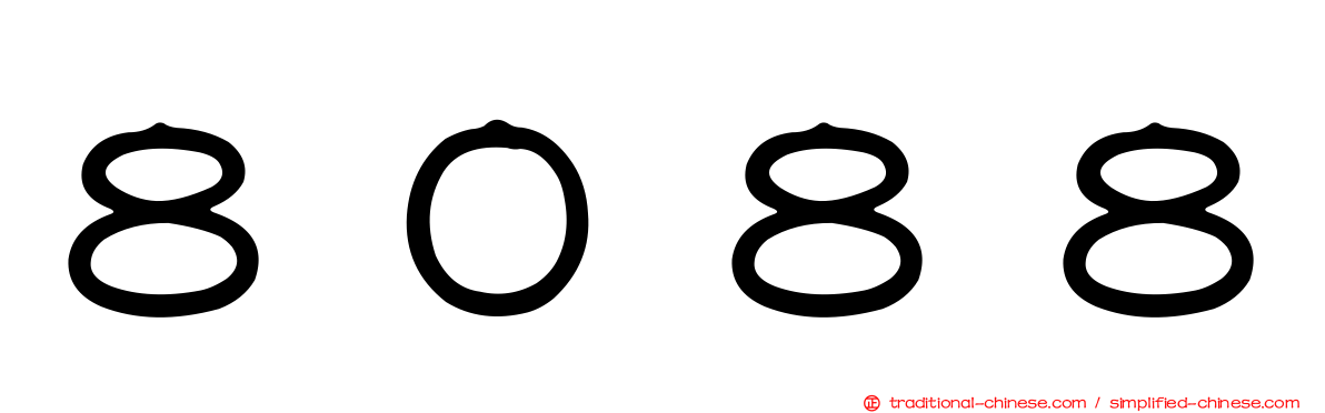 ８０８８