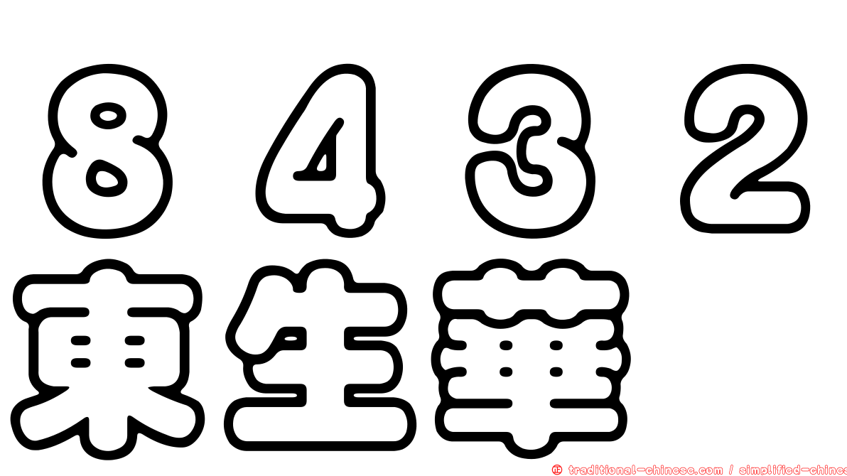 ８４３２東生華