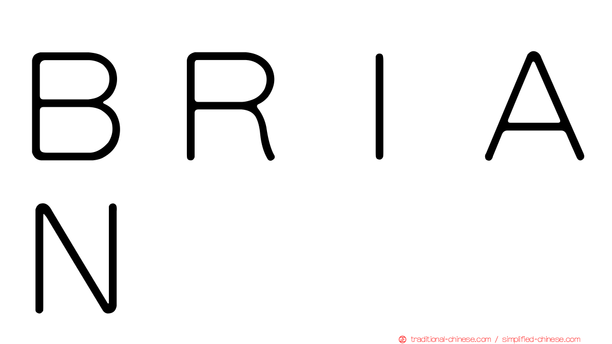 ＢＲＩＡＮ