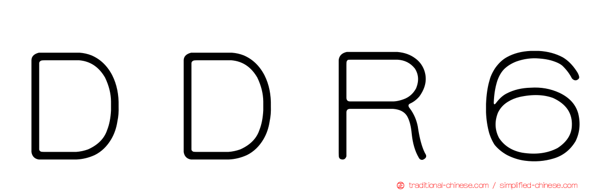 ＤＤＲ６