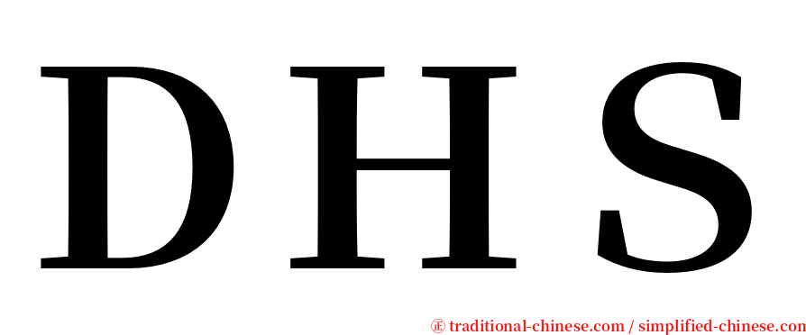 ＤＨＳ serif font