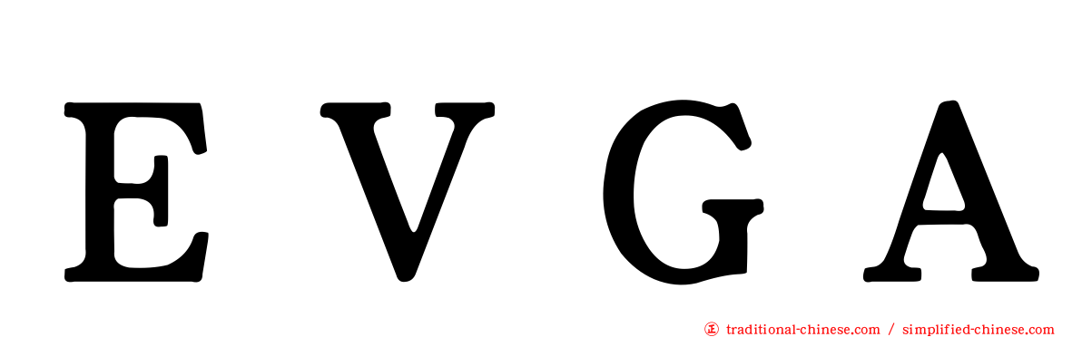 ＥＶＧＡ
