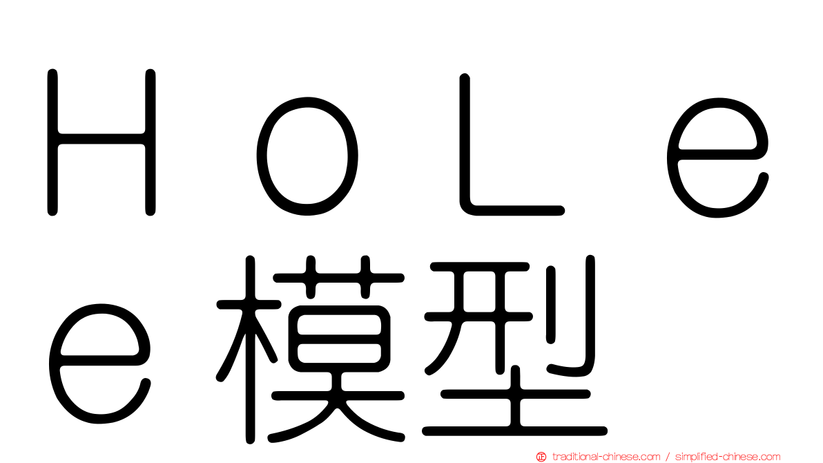 ＨｏＬｅｅ模型